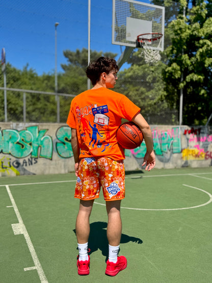 ORANGE T-SHIRT KOBIAK x BASKET CAMP (10 ITEMS ONLY)