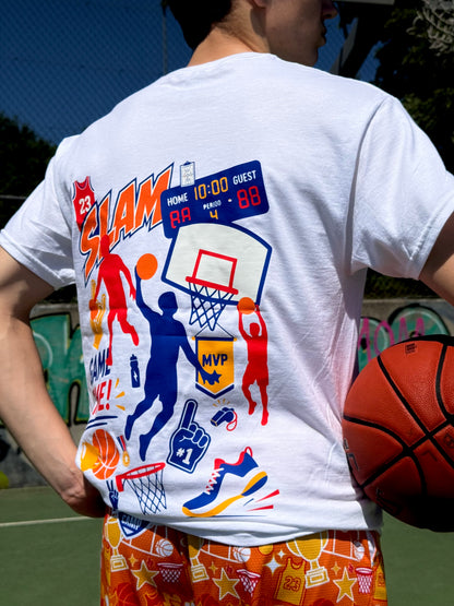 WHITE T-SHIRT KOBIAK x BASKET CAMP (LIMITED EDITION)