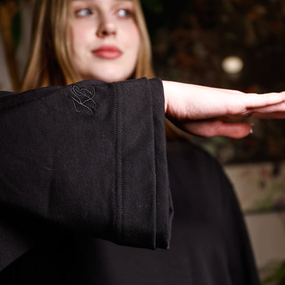 DOUBLE SLEEVE BOXY LONGSLEEVE (black)