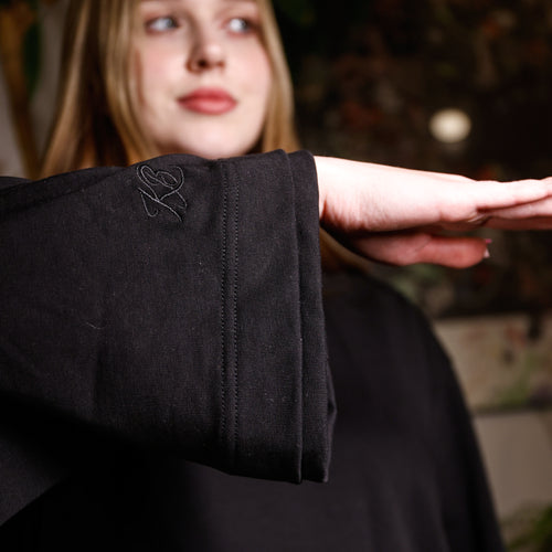 DOUBLE SLEEVE BOXY LONGSLEEVE (black)