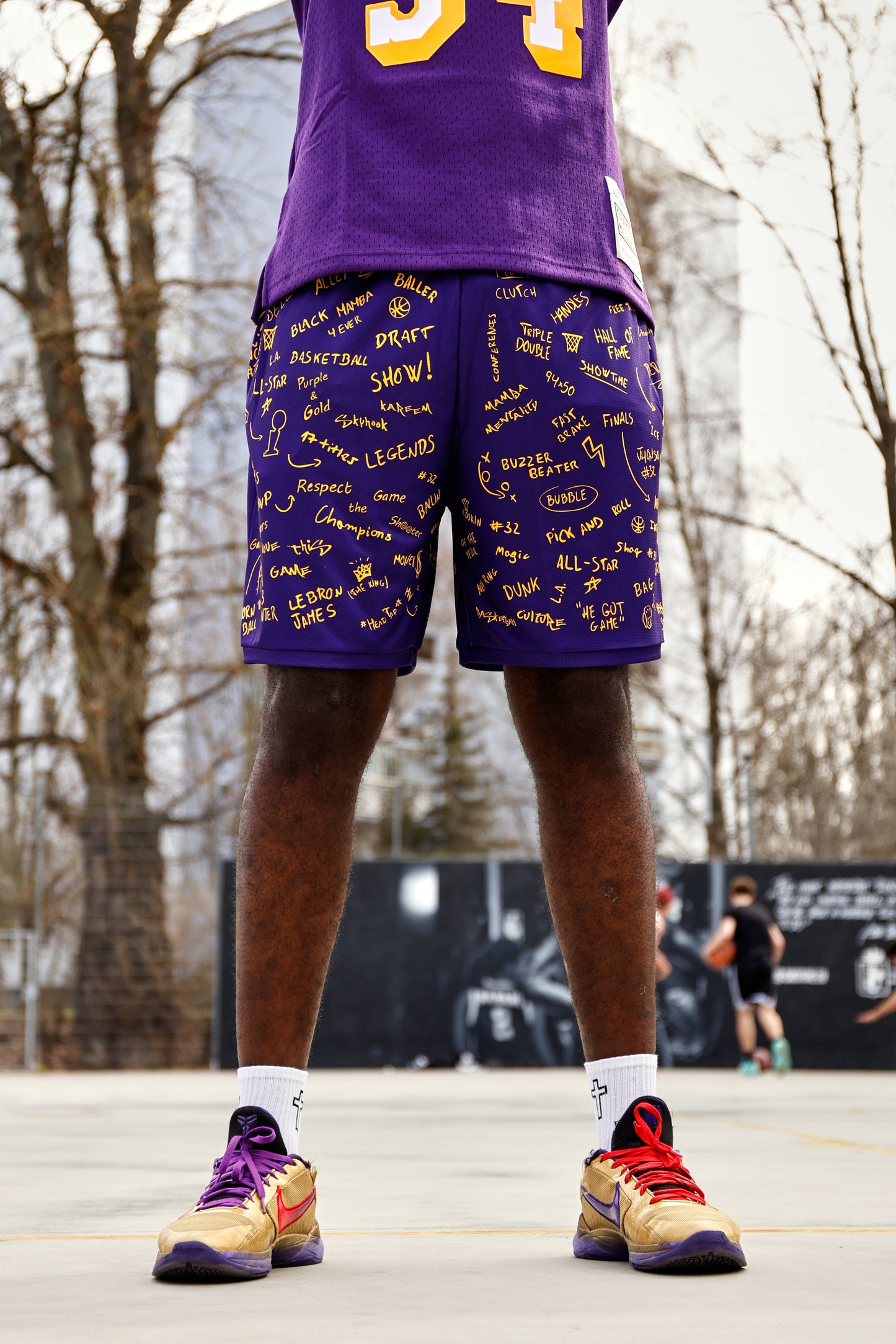 PURPLE SHORTS (LOS ANGELES LAKERS)